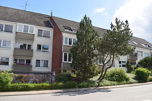 Funktionale 2-Zimmer-Eigentumswohnung im Hochparterre mit Pkw-Stellplatz in Kiel-Wellsee